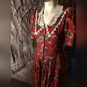 Vintage 1980's Paisley "You Too Babes" Women’s Size Medium Juniors size 11